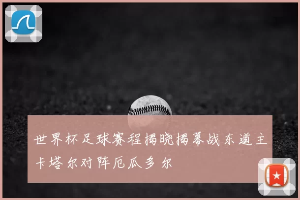 世界杯足球赛程揭晓揭幕战东道主卡塔尔对阵厄瓜多尔